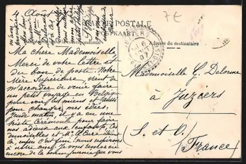 AK Bruxelles, Molenbeek, Boulevard Léopold II et Place Sainctelette