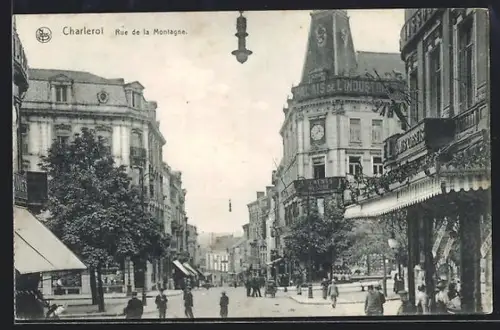 AK Charleroi, Rue de la Montagne, Geschäfte