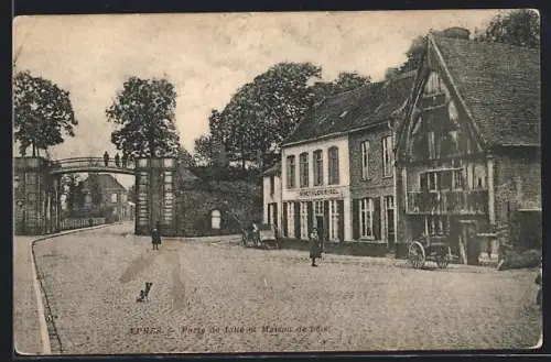 AK Ypres, Ports de Lilie et Maison de bois