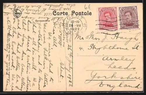 AK Anvers, Avenue de Keyser, Hotel du Progres