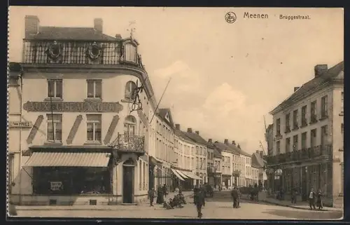 AK Meenen, Strassenpartie: Bruggestraat