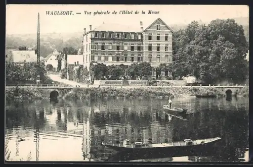 AK Waulsort, Vue generale de l`Hotel de la Meuse