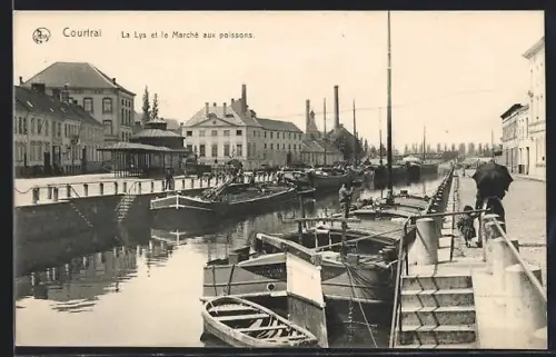 AK Kortrijk, De Leie en de Vischmarkt