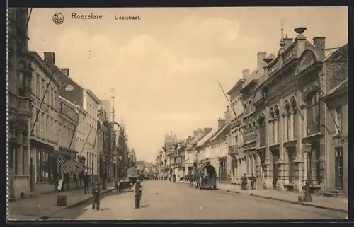 AK Roeselare, Ooststraat mit Passanten