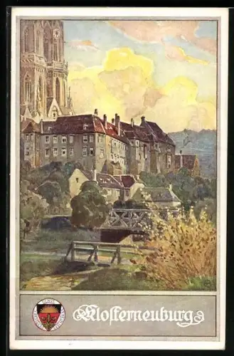 AK Deutscher Schulverein NR: 233, Klosterneuburg, Ortsansicht