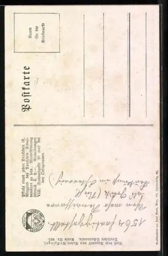 AK Deutscher Schulverein NR 863: Enns /O.-Oe., Blick zum Stadtturm