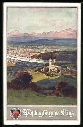 AK Deutscher Schulverein NR 397: Pöstlingberg bei Linz