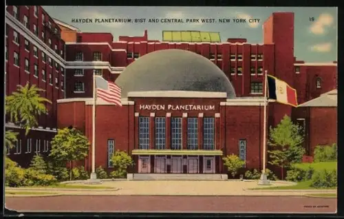 AK New York, NY, Hayden Planetarium, 81st and Central Park West