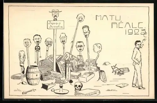 Künstler-AK Matu Reale 1923, Absolvia