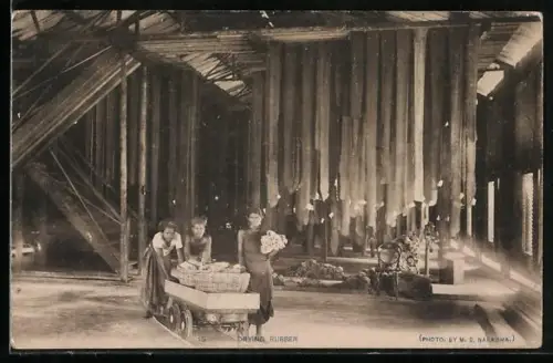 AK Trocknen von Gummi in einer Halle