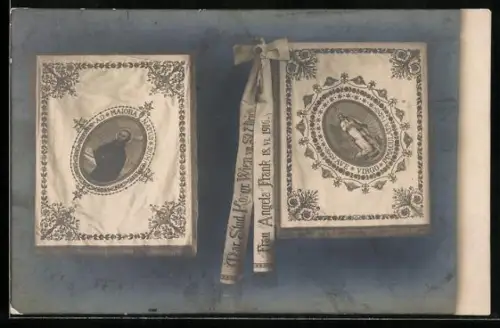 AK Wien, St. Ulrich, Mar. Stud. Kongress, Frau Angela Frank 1916, Fahnen, Religion