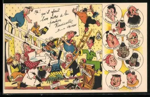 AK Tous les jeudis dans Vaillant, La Pension Radicelle, Nostor, Goliath & Amadou, Comic