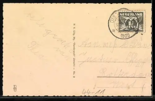 AK Brabants Dorpsleven, Moeders kiekt ok naar het gezellig kaartspeule, Kartenspiel