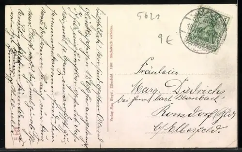 AK Langenberg /Rhld., Pferdemarkt, neue evang. Kirche