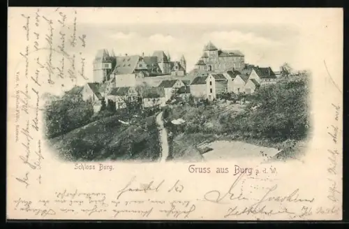 AK Burg / Wupper, Schloss Burg