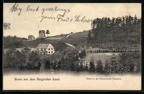 AK Remscheid, Partie an der Remscheider Talsperre