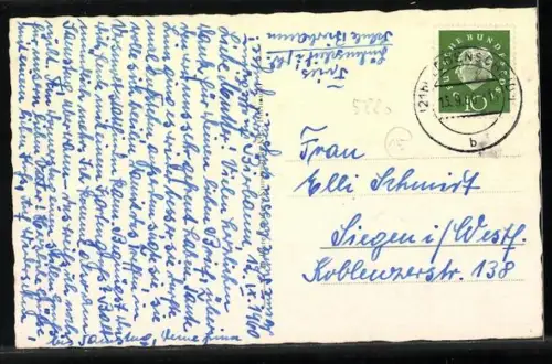 AK Lüdenscheid im Sauerland, Stadion, Strassenstern, Freibad, Rosengarten