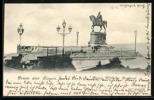 AK Siegen, Kaiser Wilhelm-Denkmal