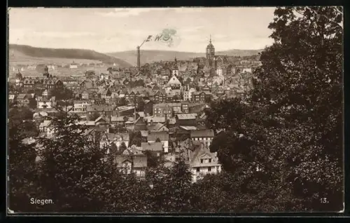 AK Siegen, Stadtansicht