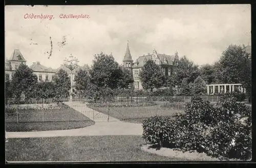 AK Oldenburg / O., Cäcilienplatz