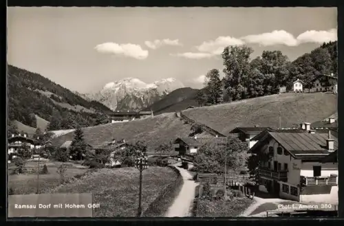 AK Ramsau / Berchtesgaden, Dorf mit Hohem Göll