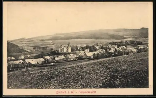 AK Burbach i. W., Gesamtansicht