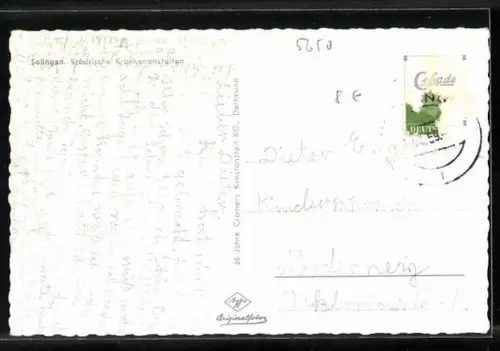 AK Solingen, Städtische Krankenanstalten