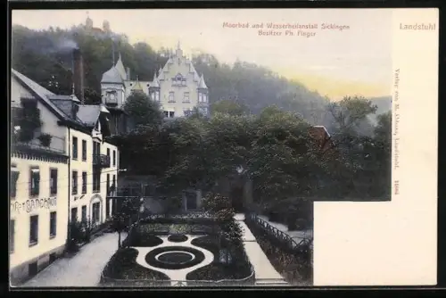 AK Landstuhl, Moorbad und Wasserheilanstalt Sickingen, Besitzer Ph. Finger