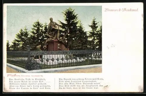 AK Rudelsburg, Bismarck-Denkmal