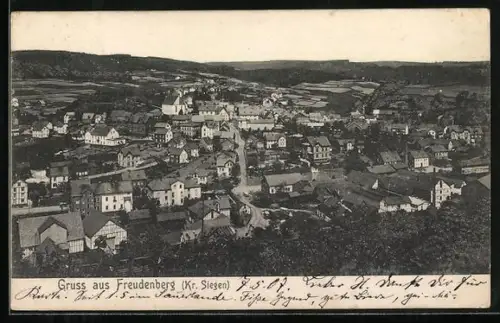 AK Freudenberg /Siegen, Gesamtansicht des Ortes