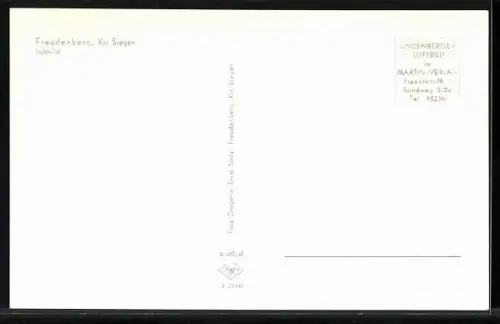 AK Freudenberg /Siegen, Luftbild, Fachwerkhäuser, Kirche