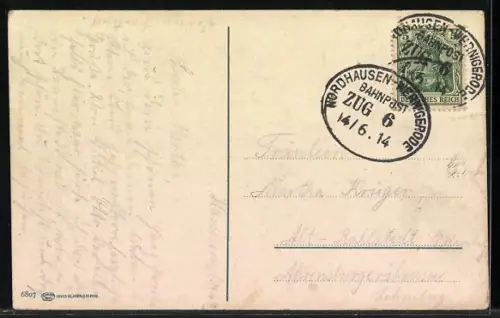 AK Wernigerode a. Harz, Schloss, Stadtansicht