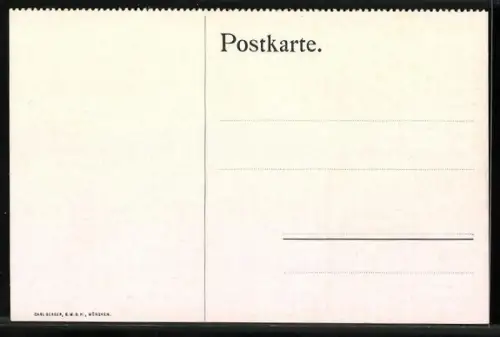 AK Berchtesgaden, In der Gern, Winterlandschaft mit Kirche und Skifahrer