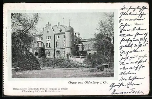 AK Oldenburg i. Gr., Elisabeth-Anna-Palais