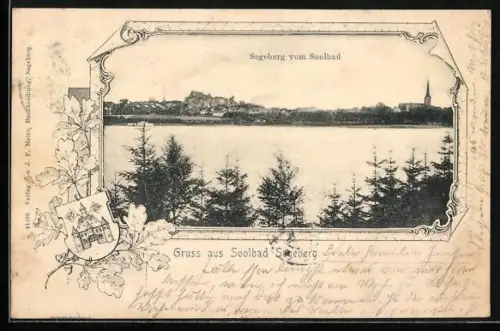 AK Bad Segeberg, Blick vom Soolbad auf die Stadt