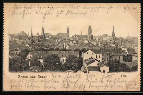 AK Essen / Ruhr, Stadtpanorama, Totalansicht