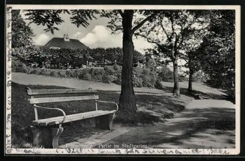 AK Essen-Steele, Partie im Stadtgarten