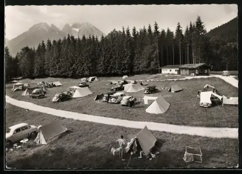 AK Berchtesgaden-Ramsau, Campingplatz Simonhof Taubensee, Hochkalter