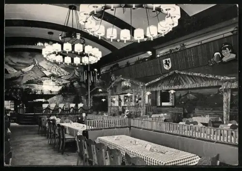 AK Hamburg-St. Pauli, Gasthaus Edelweiss im Allotria, Innenansicht, Reeperbahn 10