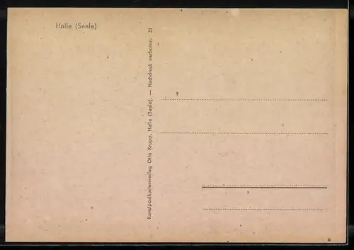 AK Halle /Saale, Arkadenhof mit Gauben