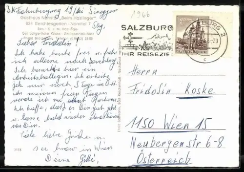 AK Berchtesgaden, Gasthaus Nonntal Beim Haslinger, Innenansichten, Aussenansicht, Bergpanorama