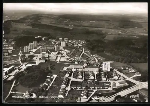AK Iserlohn-Gerlingsen, Waldstadt, Wohnsiedlungen, Hochhäuser, Luftaufnahme