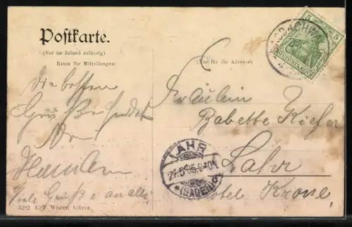 AK Bad Schwarzwald, Achertal, Ortsansicht m. Blick nach Sasbachwalden