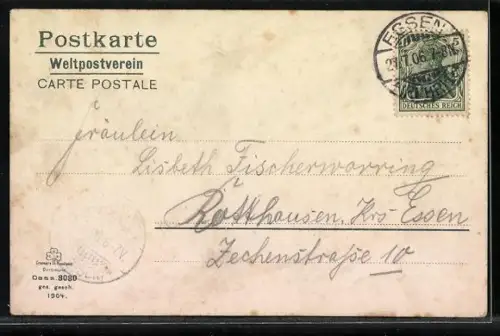 AK Essen, Ruhrstein, Villa Hügel, Ruhrthal