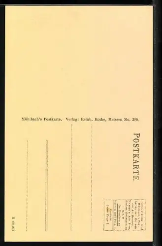 AK Meissen, Blick durchs Burgtor auf die Stadt