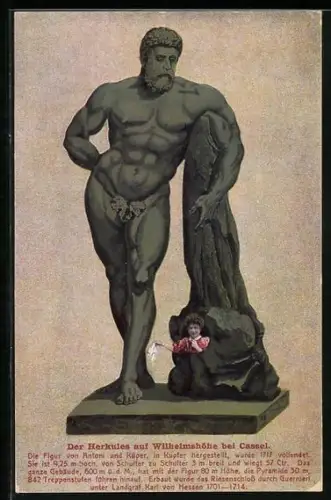 AK Kassel-Wilhelmshöhe, Herkules-Statue