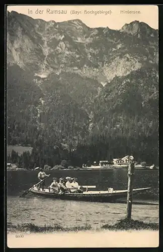 AK Ramsau, Hintersee, Bootsfahrt
