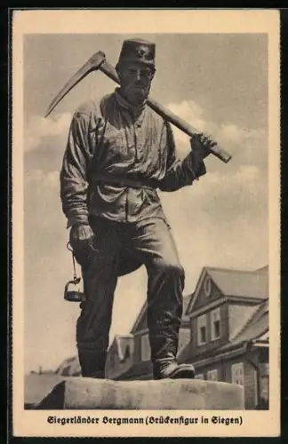 AK Siegen, Siegerländer Bergmann (Brückenfigur)