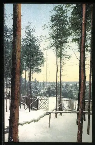 AK Dresden-Rochwitz, Startplatz im Winter