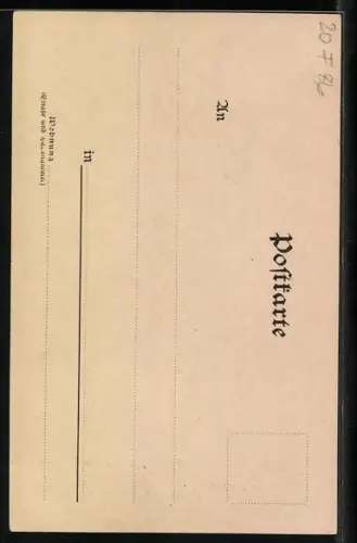 AK Alt-Hamburg, Fleet am Steckelhövn, Fa. Eduard Schmidt & Sohn